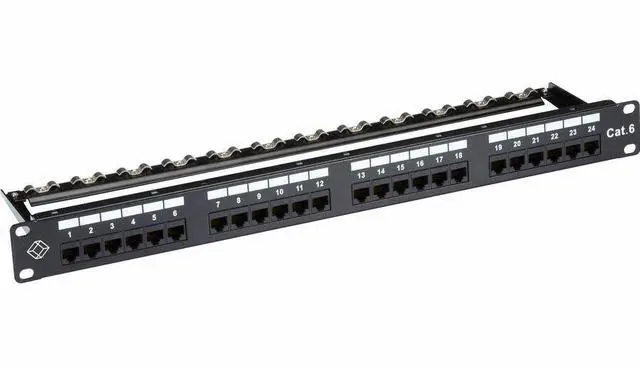 Main image of Black Box GigaTrue CAT6 Patch Panel 1U Unshielded 24-Port