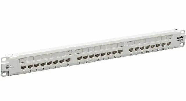 Alt view image 9 of 12 - Eaton Tripp Lite Series 24-Port Cat6 Patch Panel - 4PPoE Compliant, 110/Krone, 568A/B, RJ45 Ethernet, 1U Rack-Mount, White, TAA - 24 Port(s) - 24 x RJ-45 - 1U High - Category 6, Category 5, Category 5