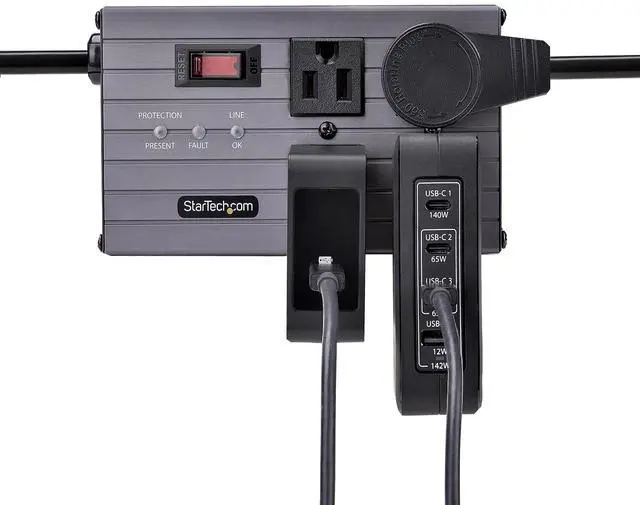 Alt view image 8 of 10 - StarTech 140W USB-C Wall Charger, 3x USB-C/1x USB-A, Portable PD 3.1 International GaN Power Adapter for MacBook, Dell XPS/Inspiron/Precision - 3114GCU-WALL-CHARGER