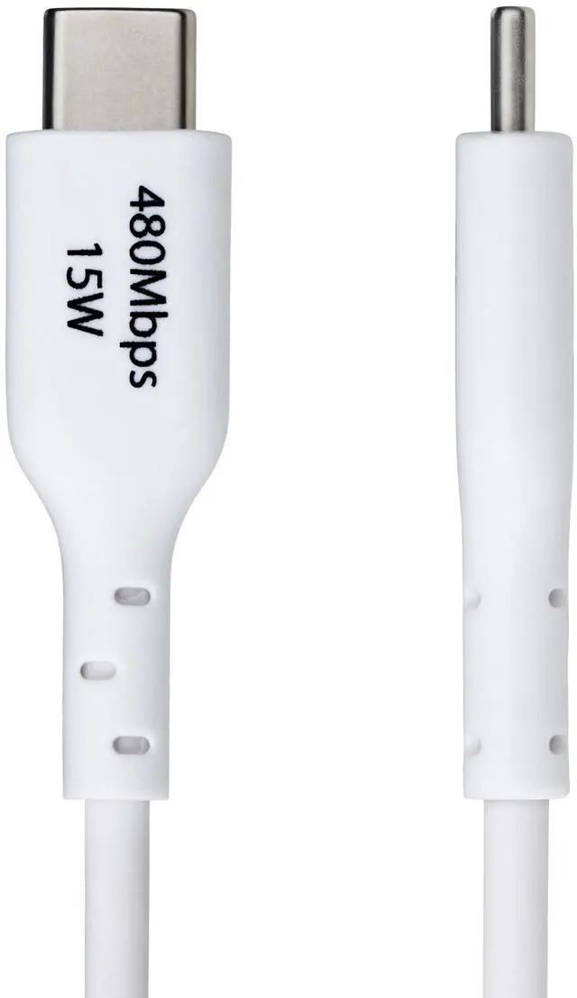 Alt view image 9 of 9 - StarTech 3ft (91cm) USB-A to USB-C Charging Cable, Charge & Sync, 3A, USB 2.0, TPE Jacket - White USB Charging Cord - USB2AC3FWHE