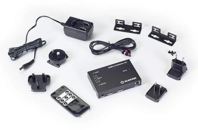 Alt view image 4 of 4 - Black Box HDMI 2.0 4K Video Switch 4x1