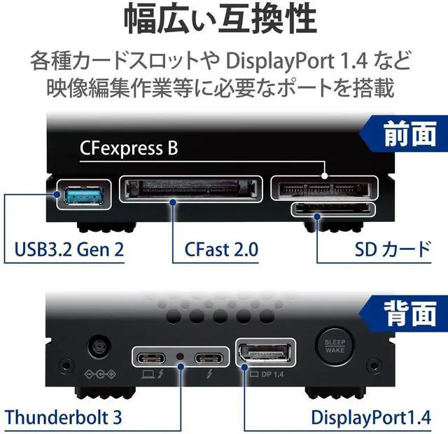 Alt view image 9 of 12 - LaCie 2big Dock 32TB USB 3.2 Gen 2 External Hard Drive STLG32000400 Black
