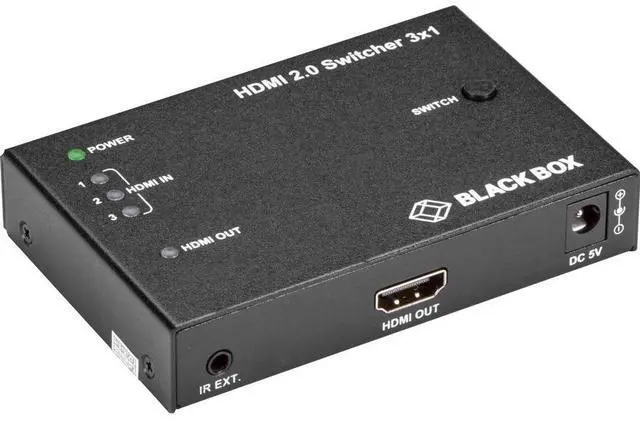 Alt view image 10 of 17 - Black Box HDMI 2.0 4K Video Switch - 3x1