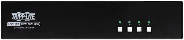 Alt view image 4 of 4 - Tripp Lite by Eaton Secure KVM Switch, 4-Port, Dual Head, DVI to DVI, NIAP PP4.0