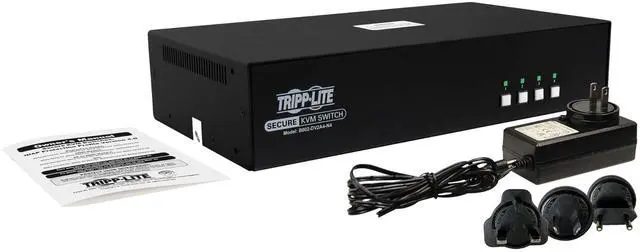 Alt view image 3 of 4 - Tripp Lite by Eaton Secure KVM Switch, 4-Port, Dual Head, DVI to DVI, NIAP PP4.0
