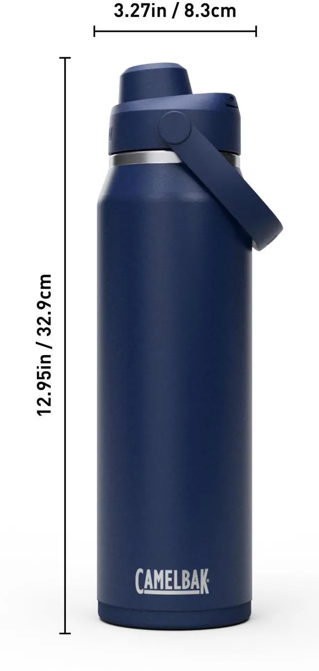 Alt view image 3 of 7 - CamelBak Thrive Chug Insulated Stainless Steel Water Bottle Navy, 32oz