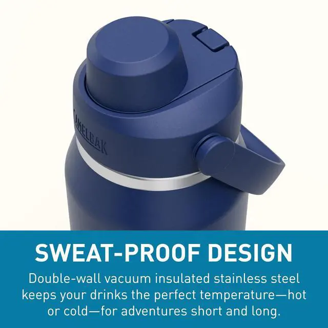 Alt view image 4 of 7 - CamelBak Thrive Chug Insulated Stainless Steel Water Bottle Navy, 32oz