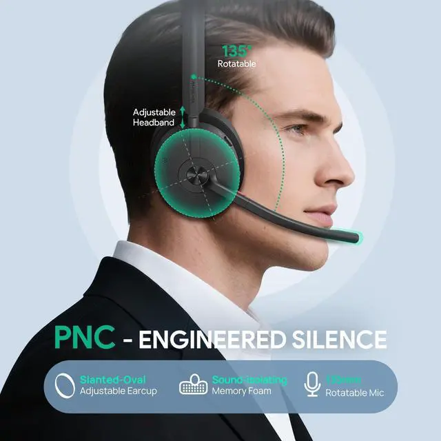 Alt view image 2 of 7 - Yealink WH68 Headset