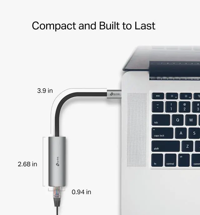 Alt view image 11 of 14 - TP-Link UE302C USB Type-C to 2.5 Gigabit Ethernet Network Adapter - USB 3.0 Type C - 1 Port(s) - 1 - Twisted Pair - 2.5GBase-T - Portable