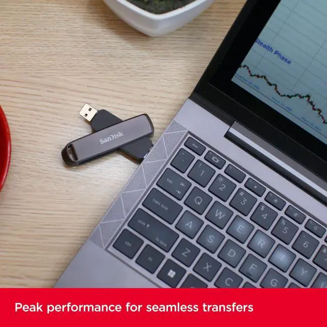 Alt view image 9 of 14 - SanDisk USB Extreme PRO Dual Drive Flash Drive 2TB  SDDDE1-2T00-G46