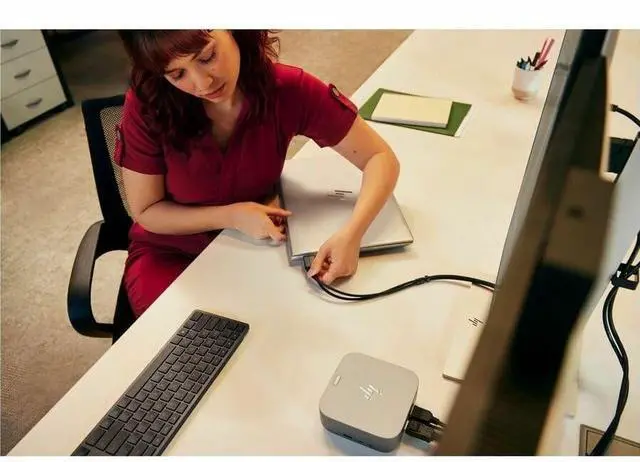 Alt view image 14 of 16 - HP Thunderbolt 4 Ultra 280W TAA G6 Dock (AW5N3AA) - for Desktop PC, Notebook - Charging Capability - 330 W - Thunderbolt 4 - 7 x USB Ports - 5 x USB Type-A Ports - USB Type-A - 2 x USB Type-C Ports -