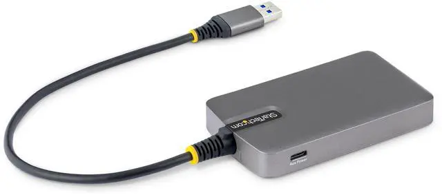 Alt view image 5 of 7 - StarTech 4-Port USB-A Hub, 5Gbps, Bus Powered, USB-A to 4x USB-A Hub with USB-C Auxiliary Power Input, 1ft/30cm Host Cable, Portable Desktop/Laptop USB Hub - 5G4AC-USB-A-HUB