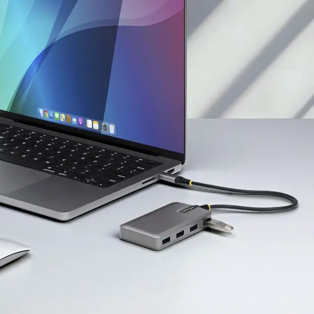 Alt view image 6 of 7 - StarTech 4-Port USB-C Hub, 5Gbps, Bus Powered, USB C to 4x USB-A Hub with USB-C Auxiliary Power Input, 1ft/30cm Host Cable, Portable Desktop/Laptop USB Hub - 5G4AC-USB-C-HUB