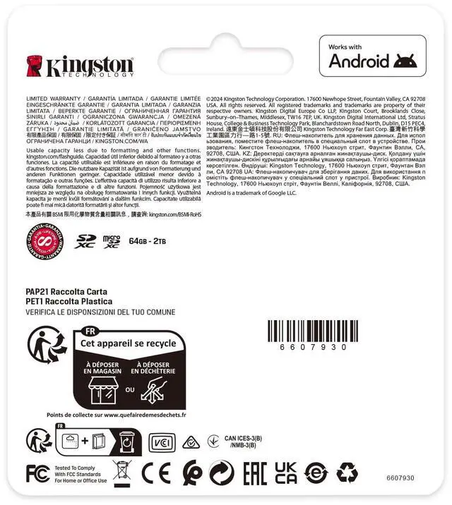 Alt view image 4 of 7 - Kingston Canvas Select Plus 256 GB Class 10/UHS-I U1 V10 SDXC 1 SDS3256GB