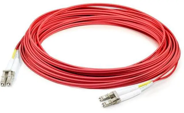 Alt view image 2 of 3 - AddOn 2m LC to LC Red OM2 Duplex OFNP Plenum-Rated Fiber Patch Cable