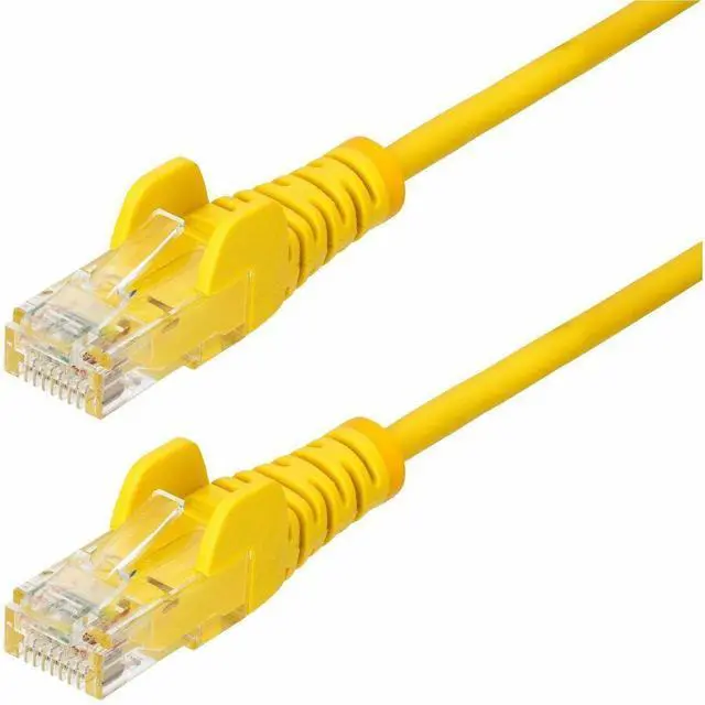 Alt view image 5 of 9 - StarTech 10ft Yellow Slim CAT6 Ethernet Cable, Snagless, 100W PoE, UTP, LSZH, 28AWG Bare Copper Wire, Slim RJ45 Network Patch Cord, Fluke Tested N6PAT10YLS