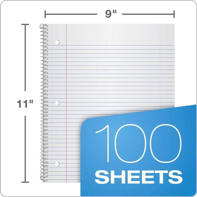 Alt view image 3 of 7 - Oxford Poly One-Subject Notebook, College Rule 10590