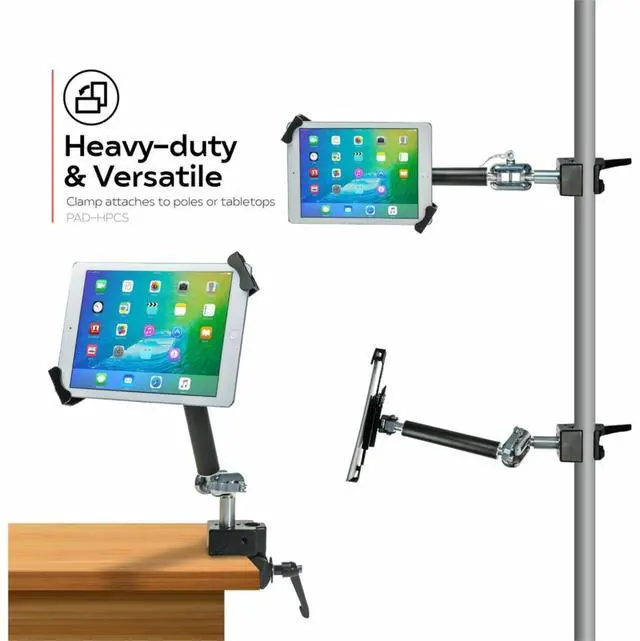 Alt view image 19 of 20 - CTA Digital PAD-HPCS Multi-flex Clamp Mount for 14" Tablet