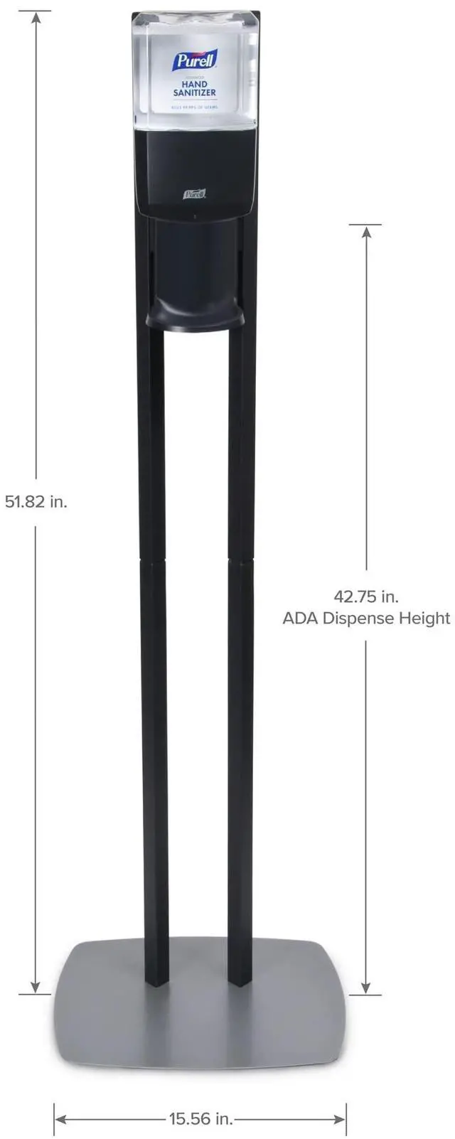 Alt view image 4 of 6 - PURELL ES6 Hand Sanitizer 29" Floor Stand with Dispenser 1200 mL