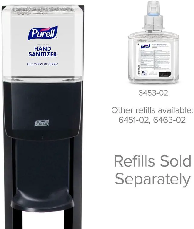 Alt view image 5 of 6 - PURELL ES6 Hand Sanitizer 29" Floor Stand with Dispenser 1200 mL