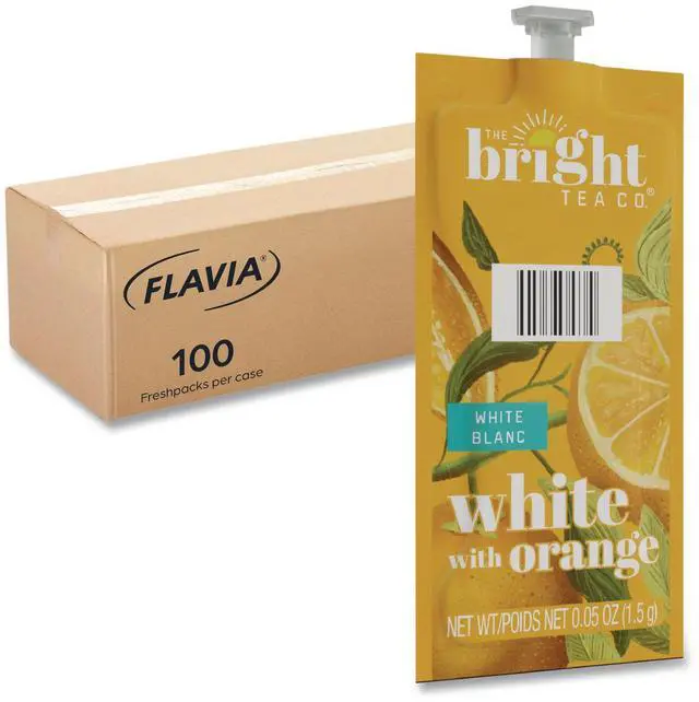 Main image of The Bright Tea Co. White with Orange Tea Freshpack 100/Carton 48024