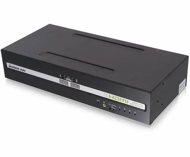 Alt view image 2 of 6 - IOGEAR 2-Port Dual View HDMI Secure KVM Switch PP4.0 TAA Compliant - Model GCS1322TAA4C