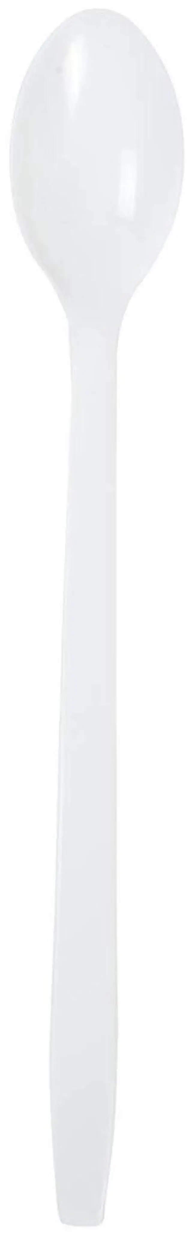 Alt view image 2 of 6 - Polypropylene Cutlery Soda Spoon Plastic 7.87" White 1000/Carton P2303W