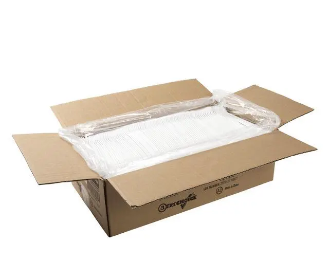 Alt view image 5 of 6 - Polypropylene Cutlery Soda Spoon Plastic 7.87" White 1000/Carton P2303W