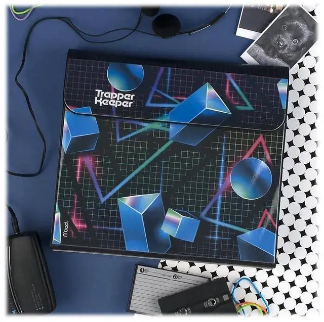 Alt view image 4 of 7 - Trapper Keeper Binder, Retro Design, 1 Inch Binder Shapes 260038CQ1-ECM