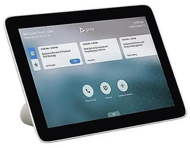 Alt view image 2 of 5 - Poly TC8 Touch Controller Zoom/MS Teams 875J0AA