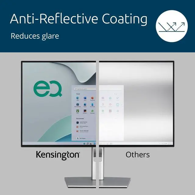 Alt view image 7 of 7 - Kensington EQ Privacy Screen Filter for Monitors 23.8" 16:9