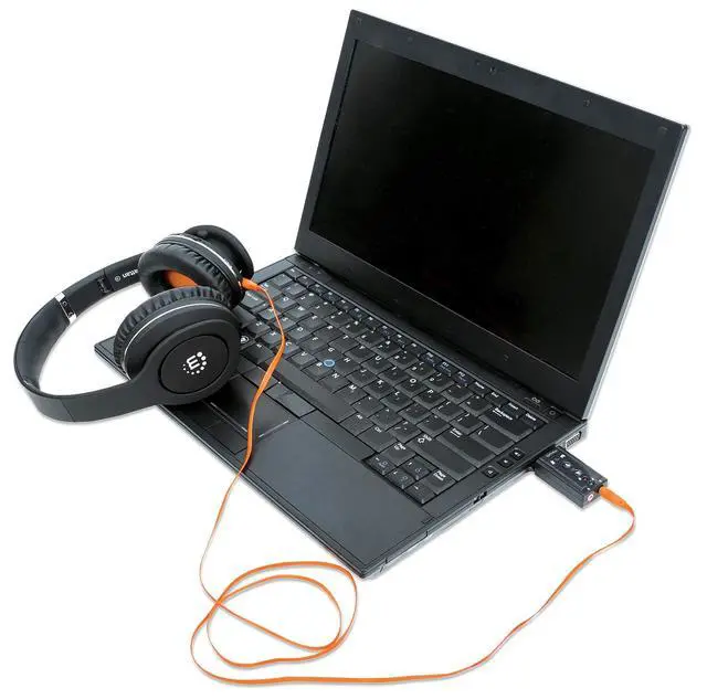 Alt view image 17 of 17 - USB-A SOUND ADAPTER 3.5MM-