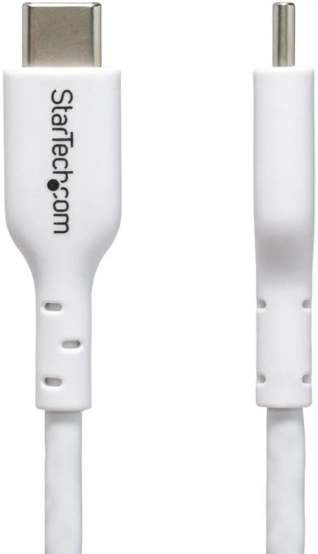 Alt view image 6 of 7 - StarTech 2m (6.6ft) White USB-C Charging Cable, USB C Cable, USB 2.0 Type-C Laptop Charger Cord, 60W Power Delivery, TPE Jacket, USB-C Data Transfer Cable, M/M - USB2CC2MNCWHE