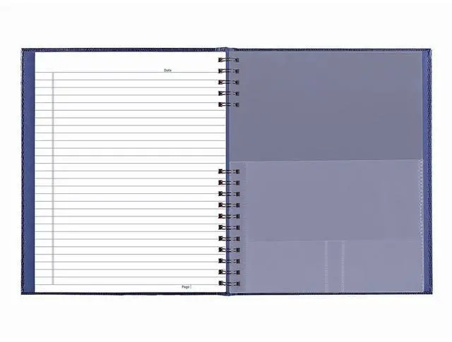 Alt view image 4 of 6 - Blueline NotePro Hardcover Wide Ruled Notebook, 200 Pages, Blue A10200.BLU