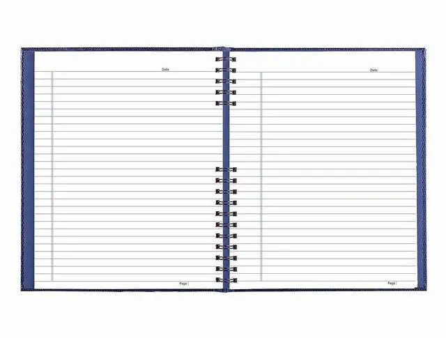 Alt view image 6 of 6 - Blueline NotePro Hardcover Wide Ruled Notebook, 200 Pages, Blue A10200.BLU