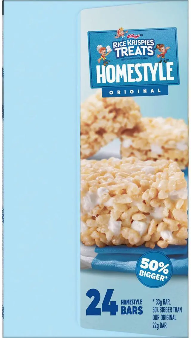 Alt view image 5 of 7 - Rice Krispies Treats Homestyle Original Cereal Bar 1.16 Bar 24/Box KEE27140