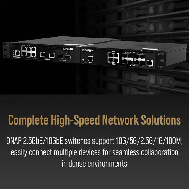 Alt view image 3 of 8 - QNAP QSW-M3212R-8S4T Ethernet Switch QSWM3212R8S4TUS