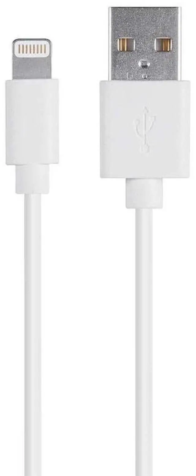 Alt view image 10 of 14 - Monoprice Lightning to USB Charge & Sync Cable - 3 Feet - White | Apple MFi Certified for iPhone X, 8, 8 Plus, 7, 7 Plus, 6, 6 Plus, 5S , iPad Pro