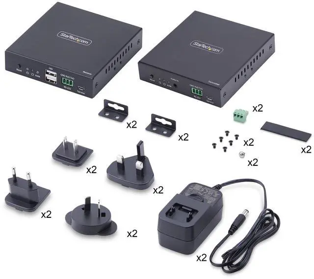 Alt view image 7 of 10 - StarTech HDMI KVM Extender Over IP Network, 4K 60Hz, Driverless, HDMI and USB Over Ethernet/CAT6, AVoIP, Transmitter and Receiver Kit, Includes Mounting Kits - IH2006-KVM-EXTENDER