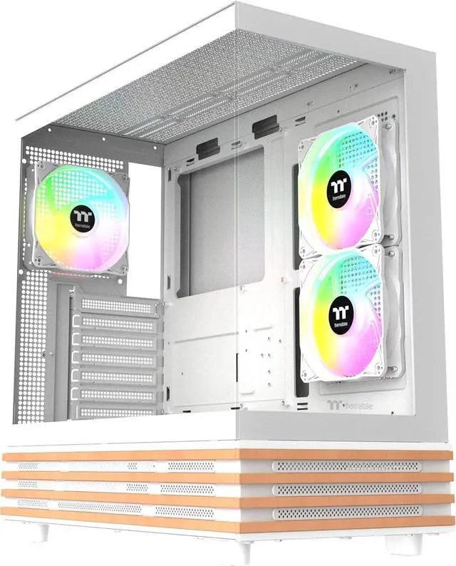 Main image of Thermaltake View 270 Plus WS ARGB; Mid Tower; 3x120mm Lite Fans Included; 360mm Radiator Support; 420mm GPU Clearance; Bottom Wood Trim;