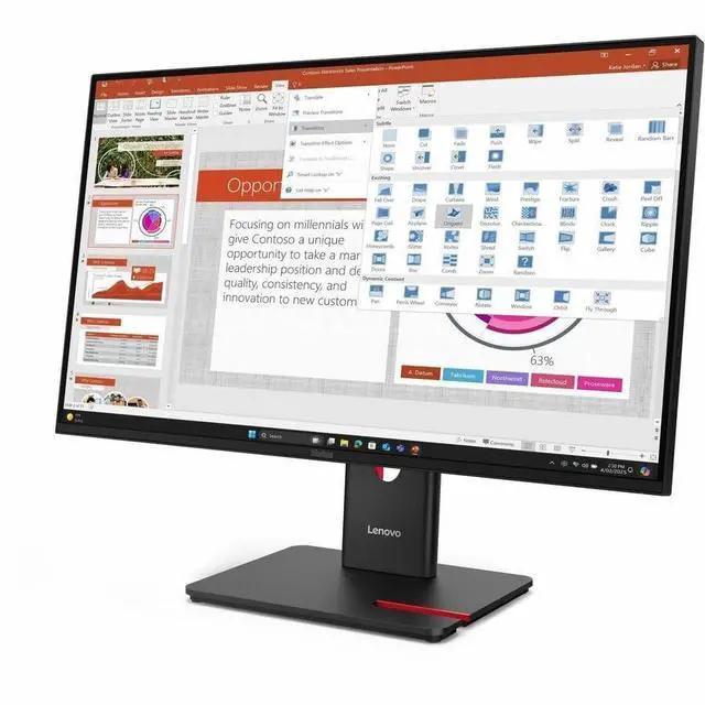 Alt view image 14 of 15 - Lenovo ThinkVision T27-40 27 inch Monitor