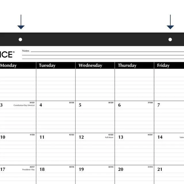 Alt view image 4 of 6 - At-A-Glance Ruled Desk Pad 22 x 17 2026 SK2400