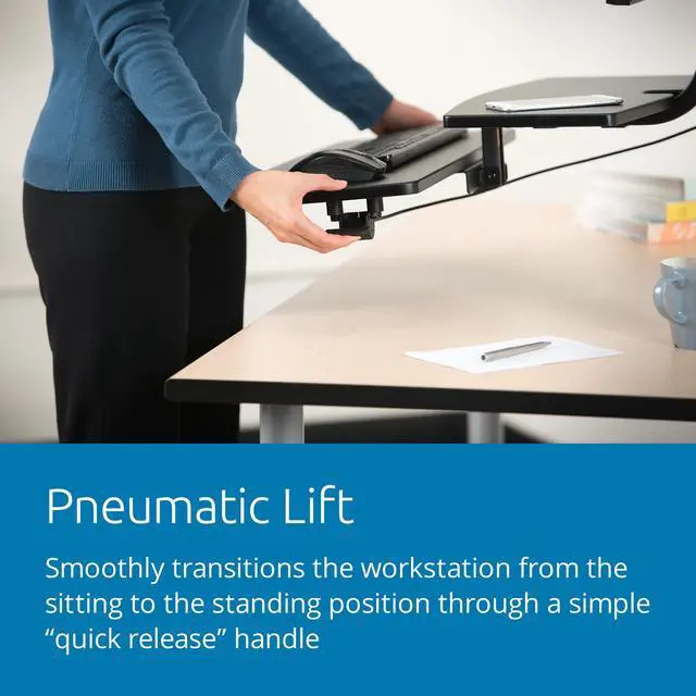 Alt view image 11 of 14 - Kensington Dual Monitor Smart Fit Sit/Stand Workstation (K52796WW)