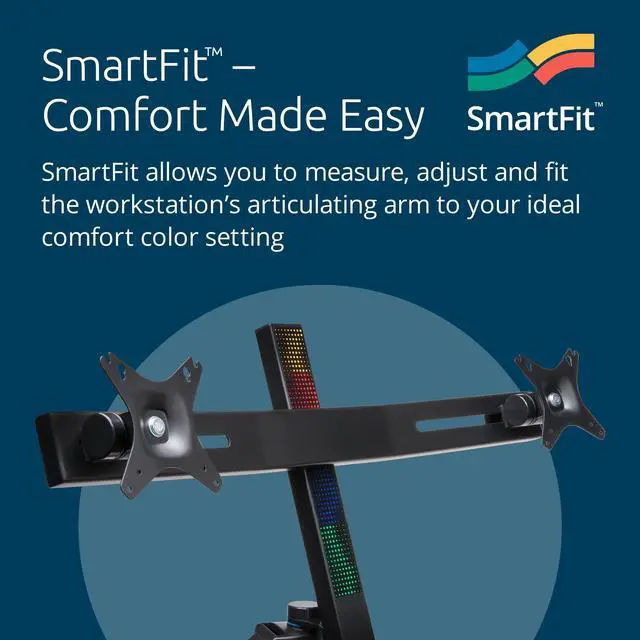 Alt view image 10 of 14 - Kensington Dual Monitor Smart Fit Sit/Stand Workstation (K52796WW)