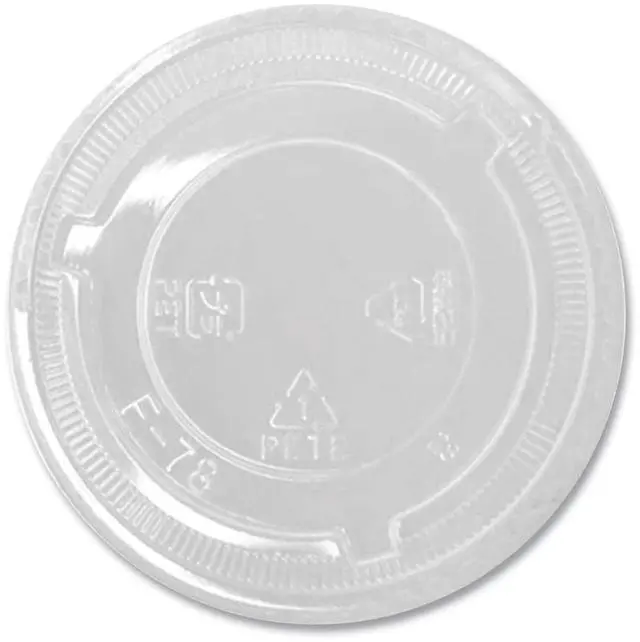 Main image of PET Lids No Hole Flat Lid Fits 8 oz to 10 oz Cold Cups Plastic Clear 1000/Carton CKC78TSNH
