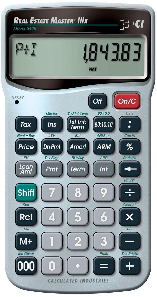 Alt view image 13 of 18 - Calculated Industries Real Estate Master 3405