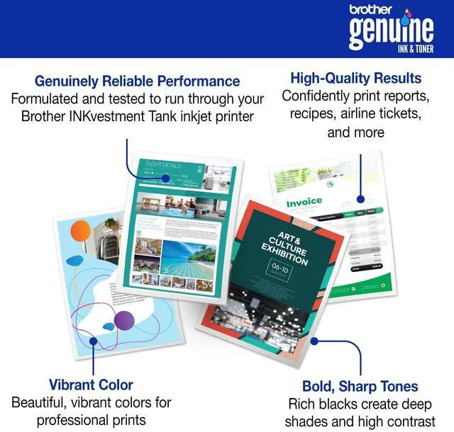 Alt view image 2 of 7 - Brother Genuine BTD180Y High Yield Yellow Ink Bottle for 580, 780, 980 Printers