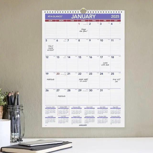 Alt view image 2 of 6 - AT-A-GLANCE® 2026 Monthly Wall Calendar, Medium, 12" x 17"