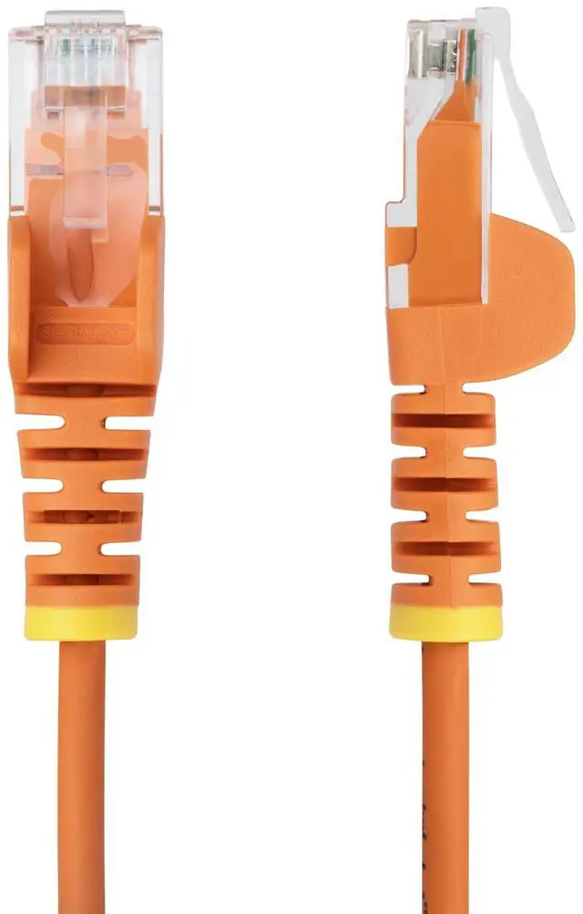 Alt view image 5 of 8 - StarTech 50ft Orange Slim CAT6 Ethernet Cable Model N6PAT50ORS
