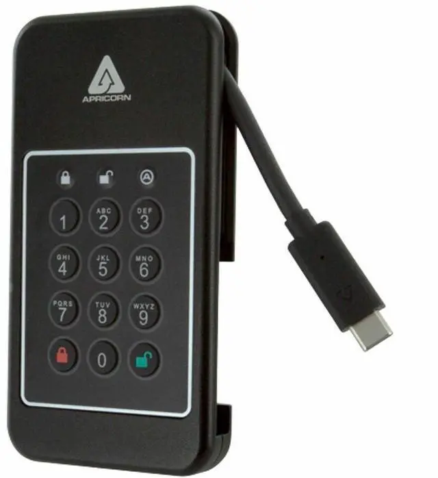 Alt view image 2 of 7 - Apricorn Aegis NVX - SSD - 1 TB - USB 3.2 Gen 2 - TAA Compliant